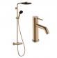 hansgrohe Pulsify S Puro & Tecturis komplet pakke til badev�relset - B�rstet bronze