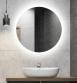 Sandra rundt spejl m/integreret LED lys og backlight - �100 cm