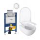 Geberit Acanto toiletpakke m/Keratect, s�de, lav cisterne og hvid betjening