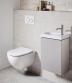 Geberit Acanto RIMfree toiletpakke inkl. s�de/soft-close, cisterne og krom/hvid betjening