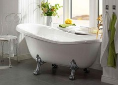 Hafa Queen fritst�ende badekar 1670 m/krom l�vef�dder