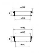 MENGERINGS�T GUMMI, �110MM