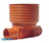 Uponor 160 x 425 mm TP1-br�nd, glat, lige genneml�b