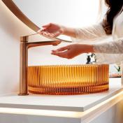 Cass�e Romano fritst�ende bowlevask - Glas/gylden te