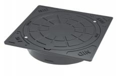 NID 315 mm karm/d�ksel m/skruer, firk., fast, 1,5 t, komposit