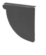 VMZINC Endebund ANTHRA-ZINC, kvartrund, h�jre - 333 mm