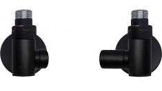 Kriss Combi ventilsæt 1/2" - vinkelløbende - Sort Kriss Combi ventilsæt 1/2" - vinkelløbende - Sort