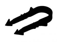 Wavin �20 mm Plast krampe r�rclips l�ngde 60 mm 1000 styk