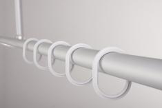 Ridder Forh�ngsringe - 12 stk. - Hvid