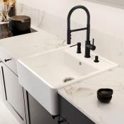 Blanco Panor 60 k�kkenvask i porcel�n m/2 hanehuller - Krystalhvid