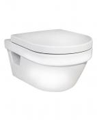 Gustavsberg Hygienic Flush v�gh�ngt toilet m/toilets�de og �ben skyllerand