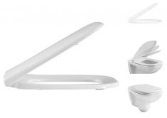 Pressalit D-Code toilets&aelig;de m/softclose - Hvid