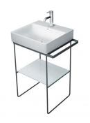 Duravit DuraSquare 50 stativ til h�ndvask - Gulvst�ende - Mat sort