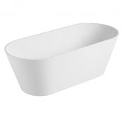 Kriss Classic fritst�ende badekar - Mat hvid