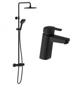 Damixa Pine komplet pakke til badev�relset - Mat sort