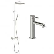 Damixa Iris komplet pakke til badev�relse - Steel