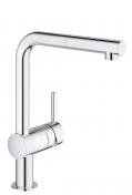 Grohe Minta k�kkenarmatur m/udtr�k og L-tud - Krom