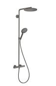 hansgrohe Raindance Select S 240 PowderRain brusesystem - B�rstet sort krom