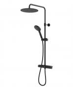 Gustavsberg Estetic Round 250 komplet brusesystem - Mat sort