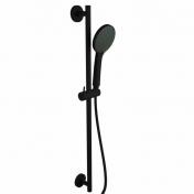 Lavabo Luca bruses�t m/rund h�ndbruser - Mat sort