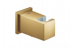 Grohe Cube tilslutningsb�jning med bruserholder - B�rstet cool sunrise