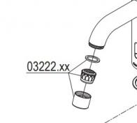 Damixa luftblander kit M22x1 - Mat sort