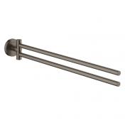 Grohe Essentials h�ndkl�deholder - B�rstet hard graphite