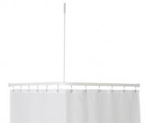 Van Der P Forh�ngsstang Profil2001 Flad skinne 8x25mm 90x90cm m/loftst�tte - Hvid