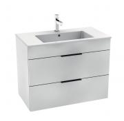 Jika Cube 80 møbelpakke m/keramisk håndvask - Hvid