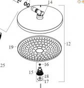 Hansgrohe hovedbruser 240 mm - Krom
