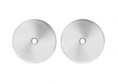 Beslagsboden blindskilt - B�rstet krom