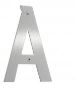Beslagsboden husbogstav A - B�rstet rustfrit st�l