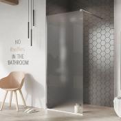 Str�mberg Font Walk-in fast brusev�g - 70 cm - Frostet glas