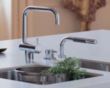 Vola KV1-500T1 K�kkenarmatur m/h�ndbruser - Krom