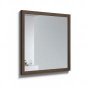 Str�mberg Rustic spejl m/ramme i massiv eg 80 x 80 - M�rk