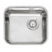 Lavabo L18 45 k�kkenvask - Poleret rustfrit st�l