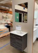 Outlet - Dansani 60 m�bels�t m/l�ger og spejl - Pine