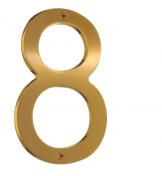 Beslagsboden husnummer 8 - B&oslash;rstet messing