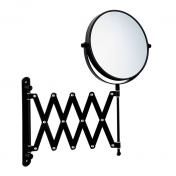 Beslagsboden Glow makeupspejl m/saksearm og 7x forst�rrelse - Mat sort