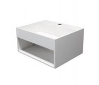 Cass�e 50 h�ndvask t/v�g m/hylde - Uden overl�b - 1 hanehul