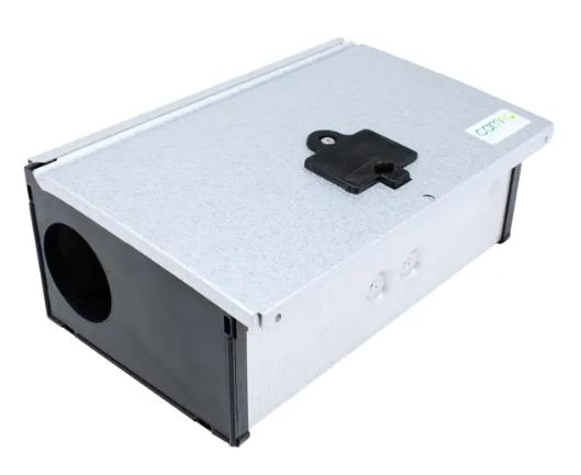 Camro SC top&aring;bnet Safebox med rotte- og museklapf&aelig;lde, komplet