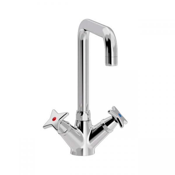 Toni k&oslash;kkenarmatur m/krydsgreb - Krom