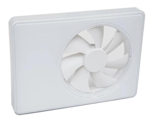 Duka Smart fan med fugt (hygrostat) og tidstyrring &Oslash;100/125 mm - Hvid