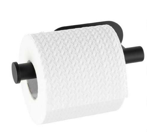 Wenko Orea toiletpapirsholder - Mat sort - Skruefri Wenko Orea toiletpapirsholder - Mat sort - Skruefri