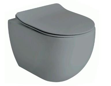 Lavabo Glomp rimless v&aelig;gh&aelig;ngt toilet - Mat gr&aring;