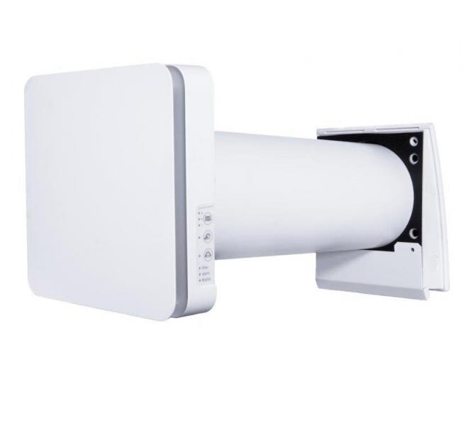 Duka One Pro 50S ventilator m/varmegenvinding - Mat hvid Duka One Pro 50S ventilator m/varmegenvinding - Mat hvid