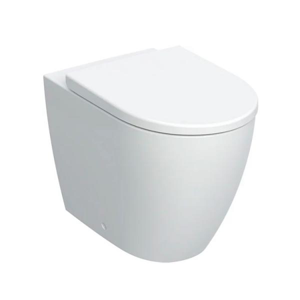 Geberit iCon back-to-wall gulvst&aring;ende toilet inkl. s&aelig;de - Mat hvid