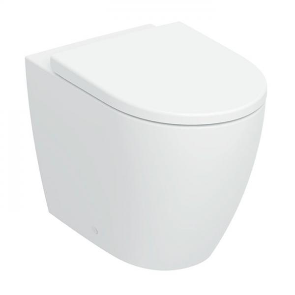 Geberit iCon gulvst&aring;ende Back-to-Wall toilet m/skjult montering, TurboFlush og toilets&aelig;de
