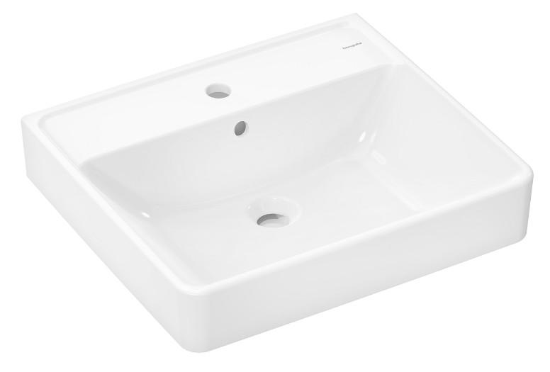 hansgrohe Xanuia Q 55 håndvask t/væg - 1 hanehul hansgrohe Xanuia Q 55 håndvask t/væg - 1 hanehul
