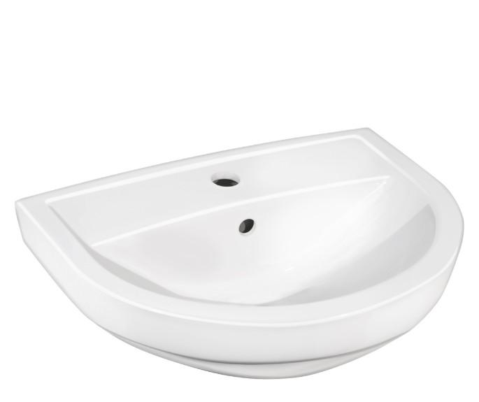 Gustavsberg Nordic 3 50 håndvask t/væg - 1 hanehul Gustavsberg Nordic 3 50 håndvask t/væg - 1 hanehul